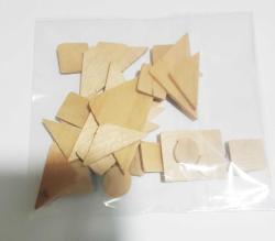 Ahşap Şekiller  Kolaj Resim,  Rölyef, Tasarım Materyali, Okul Öncesi Eğitim Materyali Kandinski Şekilleri