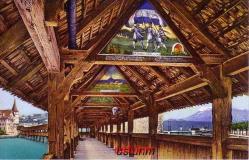 İSVİÇRE LUZERN ESKİ KARTPOSTAL...