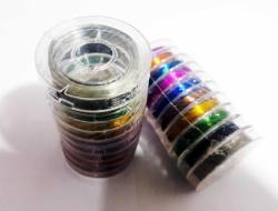 Renkli Çelik Tel 10 metre 10 Renk Set