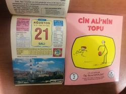 21 Ağustos 2007 hediyelik orijinal Ülkü takvim yaprağı (Cin Ali kitabı hediyeli:)