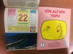 22 Ağustos 2007 hediyelik orijinal Ülkü takvim yaprağı (Cin Ali kitabı hediyeli:)