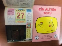 27 Ağustos 2007 hediyelik orijinal Ülkü takvim yaprağı (Cin Ali kitabı hediyeli:)