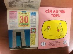 30 Ağustos 2007 hediyelik orijinal Ülkü takvim yaprağı (Cin Ali kitabı hediyeli:)