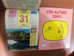 31 Temmuz 2007 hediyelik orijinal Ülkü takvim yaprağı (Cin Ali kitabı hediyeli:)