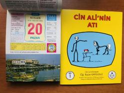 20 Nisan 2008 hediyelik orijinal Ülkü takvim yaprağı (Cin Ali kitabı hediyeli:)