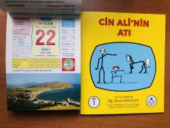 22 Nisan 2008 hediyelik orijinal Ülkü takvim yaprağı (Cin Ali kitabı hediyeli:)
