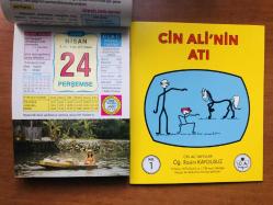 24 Nisan 2008 hediyelik orijinal Ülkü takvim yaprağı (Cin Ali kitabı hediyeli:)