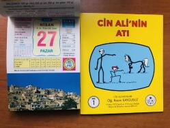 27 Nisan 2008 hediyelik orijinal Ülkü takvim yaprağı (Cin Ali kitabı hediyeli:)