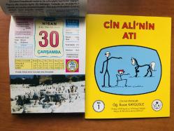30 Nisan 2008 hediyelik orijinal Ülkü takvim yaprağı (Cin Ali kitabı hediyeli:)
