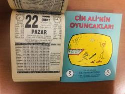 22 Şubat 2009 hediyelik orijinal Türkiye takvim yaprağı (Cin Ali kitabı hediyeli:)