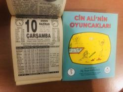 10 Haziran 2009 hediyelik orijinal Türkiye takvim yaprağı (Cin Ali kitabı hediyeli:)