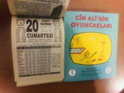 20 Haziran 2009 hediyelik orijinal Türkiye takvim yaprağı (Cin Ali kitabı hediyeli:)
