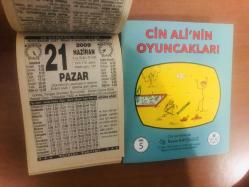 21 Haziran 2009 hediyelik orijinal Türkiye takvim yaprağı (Cin Ali kitabı hediyeli:)
