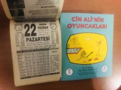 22 Haziran 2009 hediyelik orijinal Türkiye takvim yaprağı (Cin Ali kitabı hediyeli:)