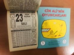 23 Haziran 2009 hediyelik orijinal Türkiye takvim yaprağı (Cin Ali kitabı hediyeli:)