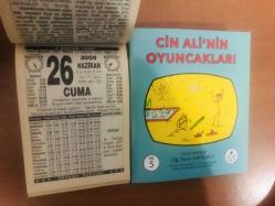 26 Haziran 2009 hediyelik orijinal Türkiye takvim yaprağı (Cin Ali kitabı hediyeli:)