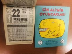 22 Ekim 2009 hediyelik orijinal Türkiye takvim yaprağı (Cin Ali kitabı hediyeli:)