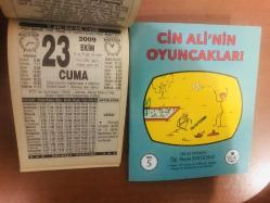 23 Ekim 2009 hediyelik orijinal Türkiye takvim yaprağı (Cin Ali kitabı hediyeli:)