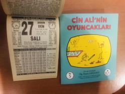 27 Ekim 2009 hediyelik orijinal Türkiye takvim yaprağı (Cin Ali kitabı hediyeli:)