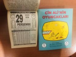 29 Ekim 2009 hediyelik orijinal Türkiye takvim yaprağı (Cin Ali kitabı hediyeli:)