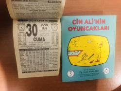 30 Ekim 2009 hediyelik orijinal Türkiye takvim yaprağı (Cin Ali kitabı hediyeli:)