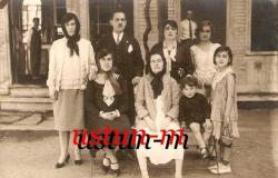ARKASI OSMANLICA YAZILI ESKİ AİLE FOTOĞRAFI...