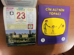 23 Temmuz 2010 hediyelik orijinal Ülkü takvim yaprağı (Cin Ali kitabı hediyeli:)