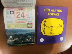 24 Temmuz 2010 hediyelik orijinal Ülkü takvim yaprağı (Cin Ali kitabı hediyeli:)