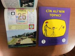 25 Temmuz 2010 hediyelik orijinal Ülkü takvim yaprağı (Cin Ali kitabı hediyeli:)