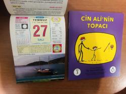 27 Temmuz 2010 hediyelik orijinal Ülkü takvim yaprağı (Cin Ali kitabı hediyeli:)
