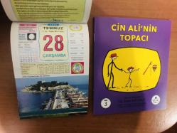 28 Temmuz 2010 hediyelik orijinal Ülkü takvim yaprağı (Cin Ali kitabı hediyeli:)