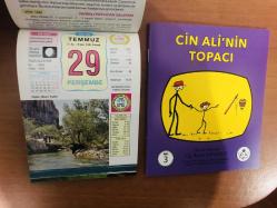 29 Temmuz 2010 hediyelik orijinal Ülkü takvim yaprağı (Cin Ali kitabı hediyeli:)