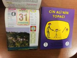 31 Temmuz 2010 hediyelik orijinal Ülkü takvim yaprağı (Cin Ali kitabı hediyeli:)