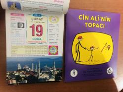 19 Şubat 2010 hediyelik orijinal Ülkü takvim yaprağı (Cin Ali kitabı hediyeli:)