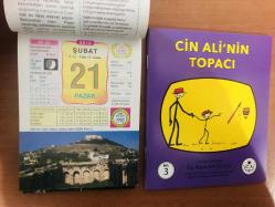 21 Şubat 2010 hediyelik orijinal Ülkü takvim yaprağı (Cin Ali kitabı hediyeli:)