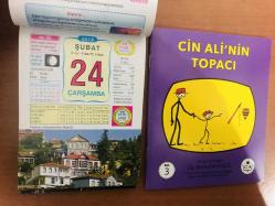 24 Şubat 2010 hediyelik orijinal Ülkü takvim yaprağı (Cin Ali kitabı hediyeli:)