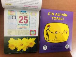 25 Şubat 2010 hediyelik orijinal Ülkü takvim yaprağı (Cin Ali kitabı hediyeli:)