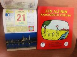 21 Eylül 2012 hediyelik orijinal Ülkü takvim yaprağı (Cin Ali kitabı hediyeli:)