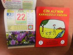 22 Eylül 2012 hediyelik orijinal Ülkü takvim yaprağı (Cin Ali kitabı hediyeli:)