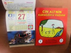 27 Eylül 2012 hediyelik orijinal Ülkü takvim yaprağı (Cin Ali kitabı hediyeli:)