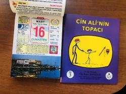 16 Mart 2013 hediyelik orijinal Ülkü takvim yaprağı (Cin Ali kitabı hediyeli:)