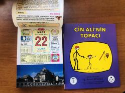 22 Mart 2013 hediyelik orijinal Ülkü takvim yaprağı (Cin Ali kitabı hediyeli:)