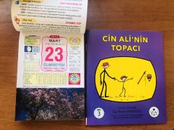 23 Mart 2013 hediyelik orijinal Ülkü takvim yaprağı (Cin Ali kitabı hediyeli:)