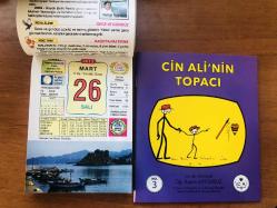 26 Mart 2013 hediyelik orijinal Ülkü takvim yaprağı (Cin Ali kitabı hediyeli:)