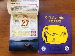 27 Mart 2013 hediyelik orijinal Ülkü takvim yaprağı (Cin Ali kitabı hediyeli:)
