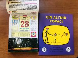 28 Mart 2013 hediyelik orijinal Ülkü takvim yaprağı (Cin Ali kitabı hediyeli:)