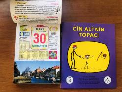 30 Mart 2013 hediyelik orijinal Ülkü takvim yaprağı (Cin Ali kitabı hediyeli:)