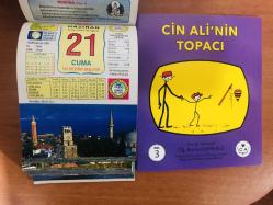 21 Haziran 2013 hediyelik orijinal Ülkü takvim yaprağı (Cin Ali kitabı hediyeli:)