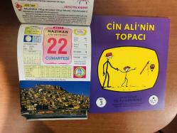 22 Haziran 2013 hediyelik orijinal Ülkü takvim yaprağı (Cin Ali kitabı hediyeli:)