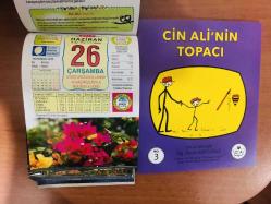 26 Haziran 2013 hediyelik orijinal Ülkü takvim yaprağı (Cin Ali kitabı hediyeli:)